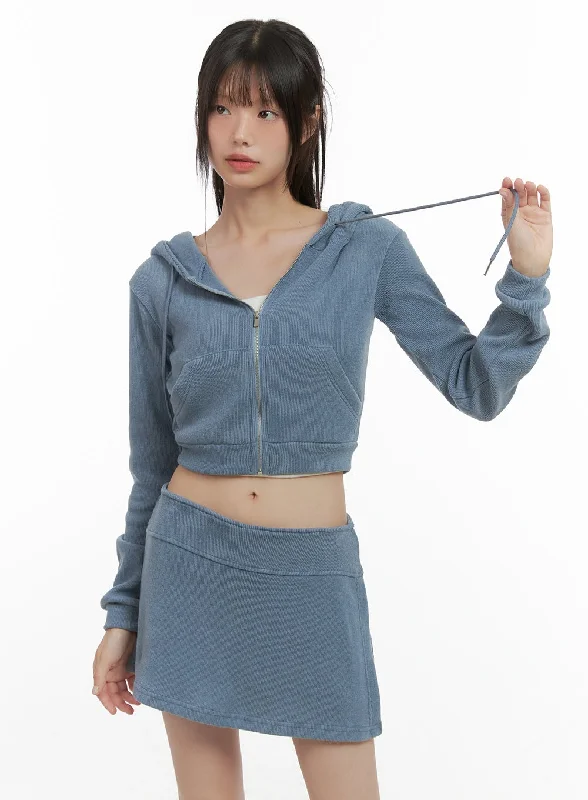 Velvet Women's Crop Top in Purple for a Luxurious and Rich - Hued Winter LookZippered Hooded Crop Top CS410 Velvet Women's Crop Top in Purple for a Luxurious and Rich - Hued Winter LookZippered Hooded Crop Top CS410