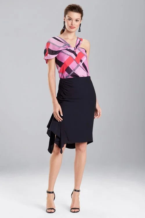 School uniform - style pleated skirt in specific colorsCotton Like Rouched Skirt