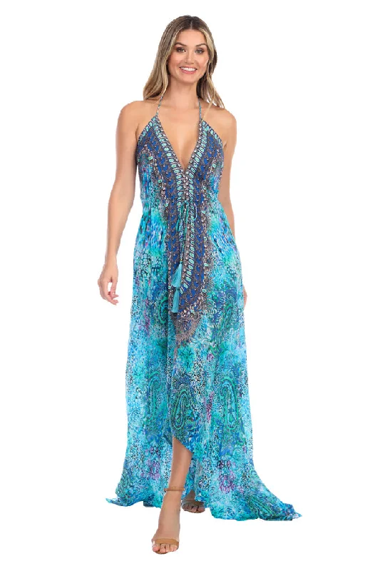 LA MODA CLEOPATRA PRINTED CONVERTIBLE 3 WAY MAXI DRESS WHOLESALE