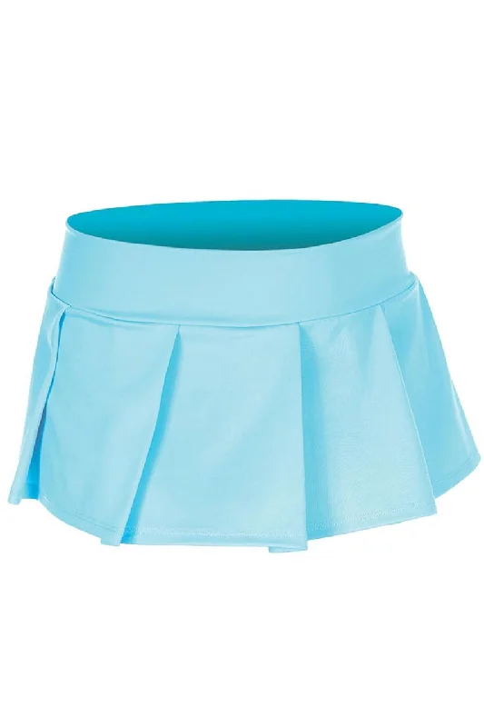 Turquoise Pleated Skirt