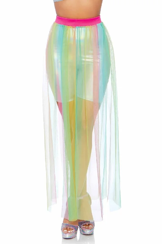 Multi Slit Sheer Skirt