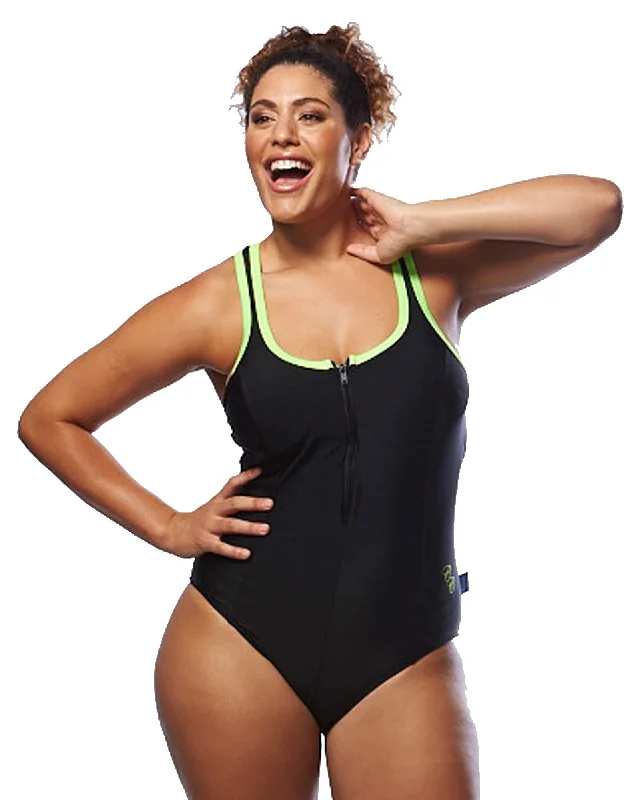 Racer Back Swimsuit - Zip