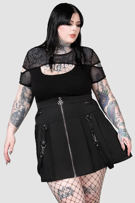 Wrap skirt in soft silk for an elegant evening eventBlaire B*tch Mini Skirt [B] [PLUS]
