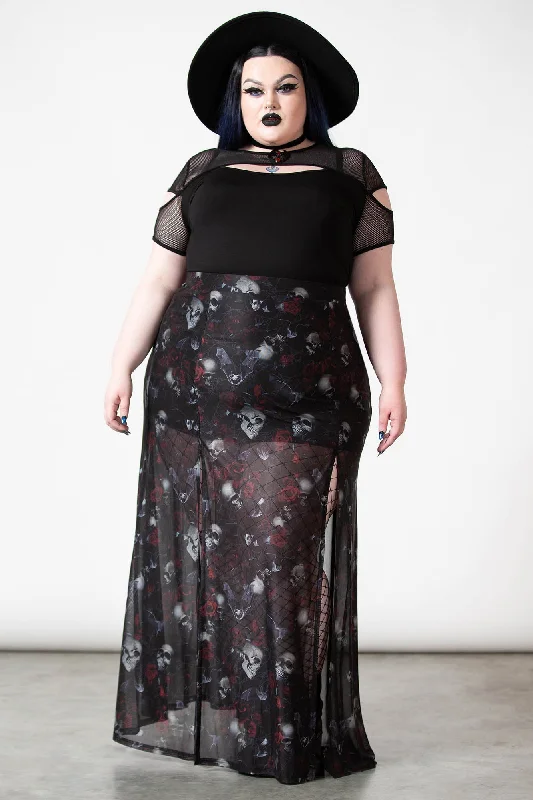 Kleadora Mesh Maxi Skirt [PLUS]