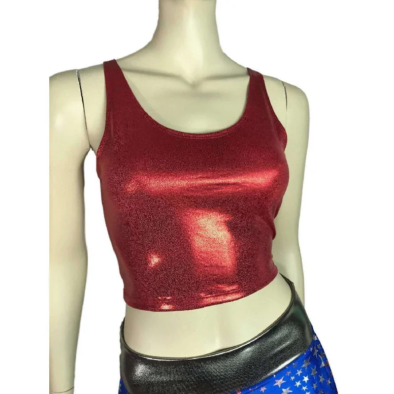 Sheer Mesh Women's Crop Top in White for a Sexy and Alluring Summer LookCrop Tank Top - Red Mystique Sheer Mesh Women's Crop Top in White for a Sexy and Alluring Summer LookCrop Tank Top - Red Mystique