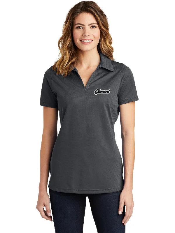 Long - sleeve polo shirt in lightweight polyester for layeringSport-Tek Ladies PosiCharge Active Textured Polo