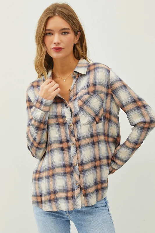 Piper Denim Orande Flannel Shirt