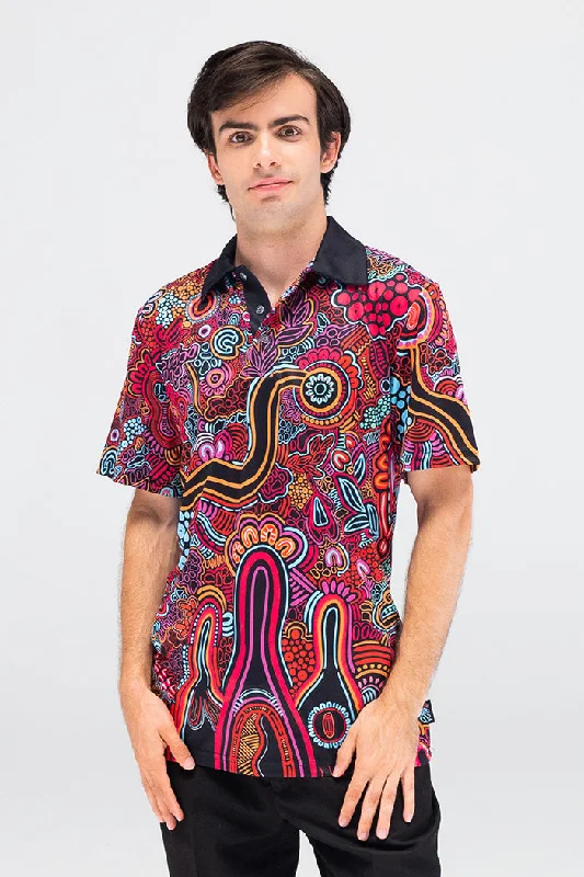 Polo shirt with a drawstring hem for an adjustable fitKnowledge Holders UPF50+ Polo Shirt