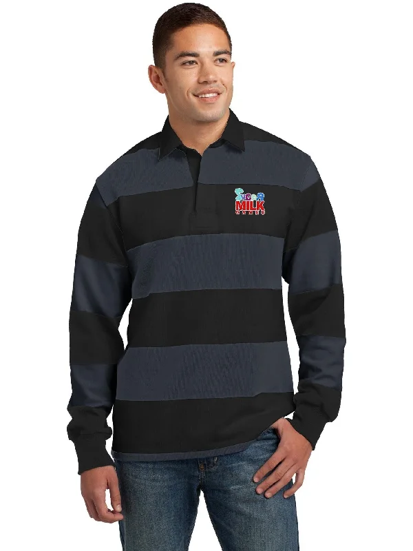 Sport-Tek Classic Long Sleeve Rugby Polo