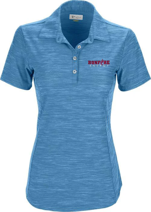 Greg Norman Ladies Play Dry Heather Solid Polo