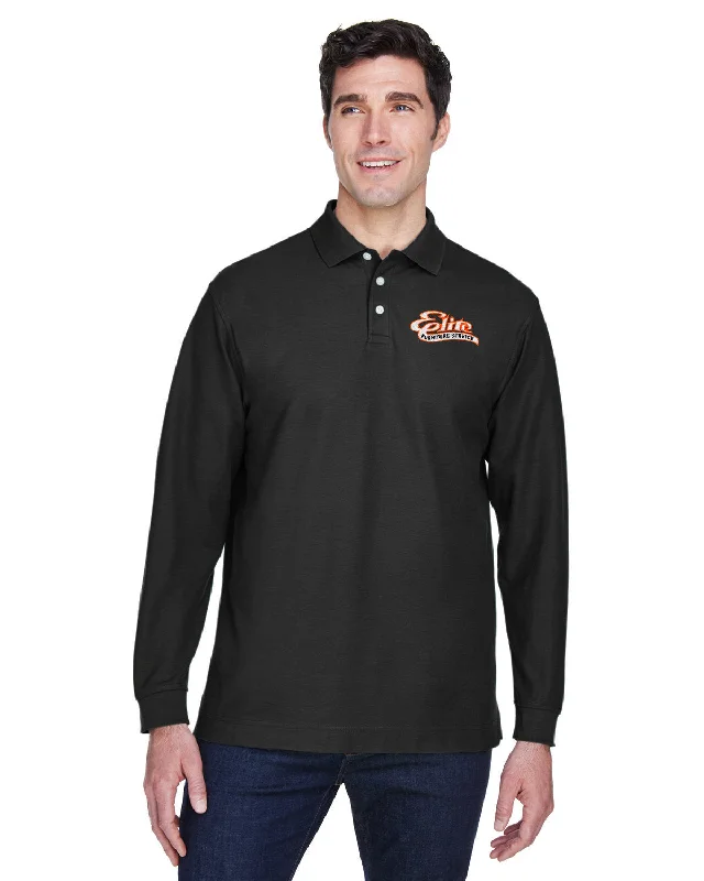 Devon & Jones Pima Pique Long-Sleeve Polo