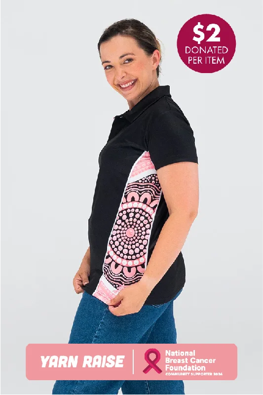 Machine - washable polo shirt in durable jersey fabricBoobie Sista UPF50+ Bamboo (Simpson) Polo Shirt