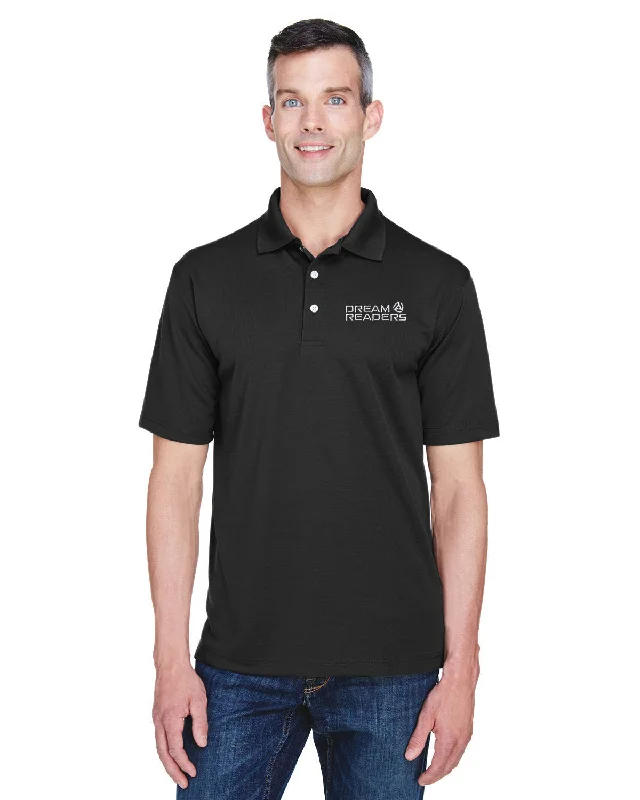 Lace - trimmed polo shirt for a romantic lookUltraClub Cool & Dry Stain-Release Performance Polo