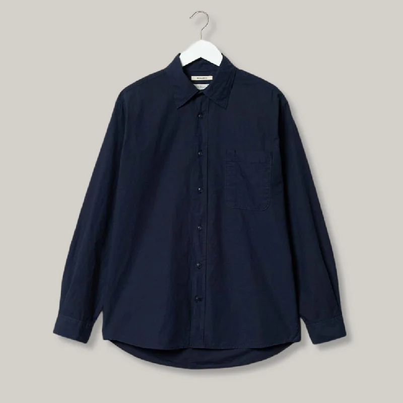Plus Size Women's Side - Slit Sweaters in Bold SolidsMERZ B SCHWANEN SHIRT01 - DARK NAVY