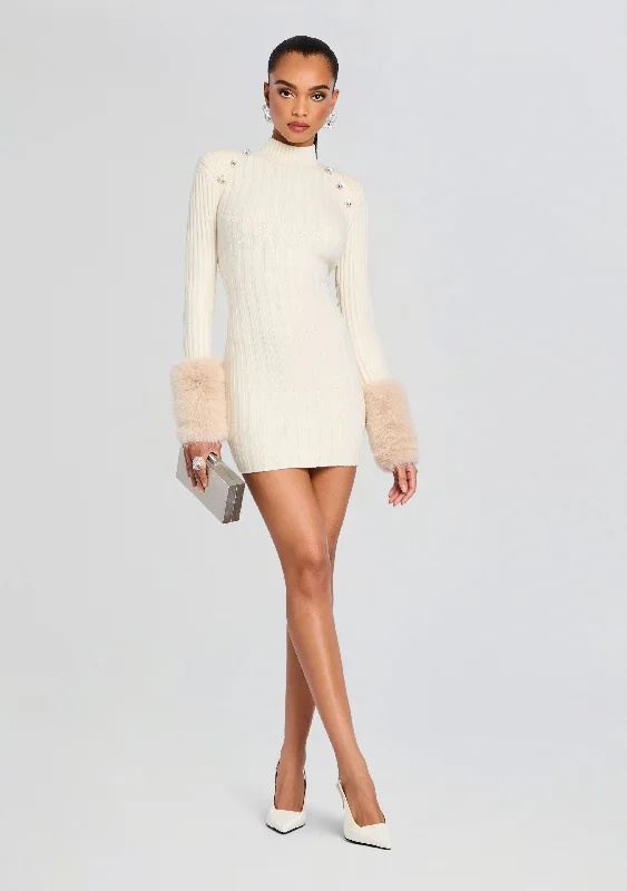 Plus Size Women's Belted Cable Knit SweatersJane Knit Dress