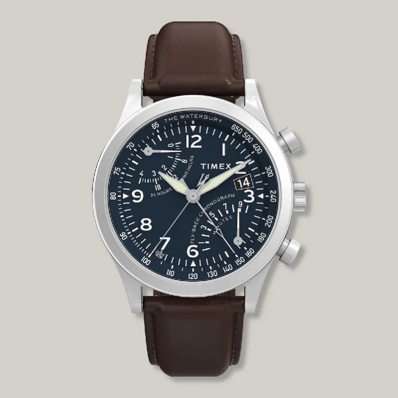 High - Low Hem Women's Cashmere - Blended SweatersTIMEX WATERBURY CHRONO WATCH - BROWN LEATHER