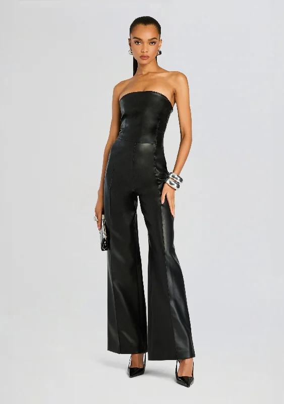 Bell - Sleeve Women's Mohair - Wool Blend SweatersZoe Vegan Leather Jumpsuit