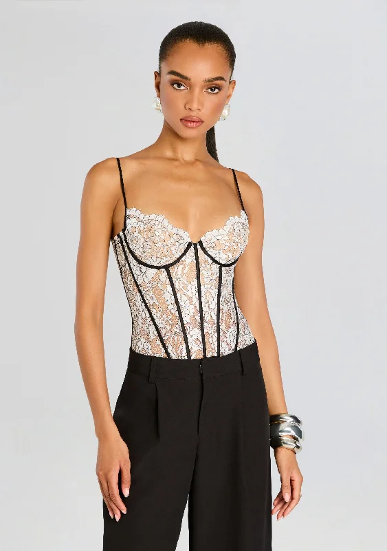 V - Neck Women's Ribbed Wool Sweaters for FallLovisa Corset Bodysuit