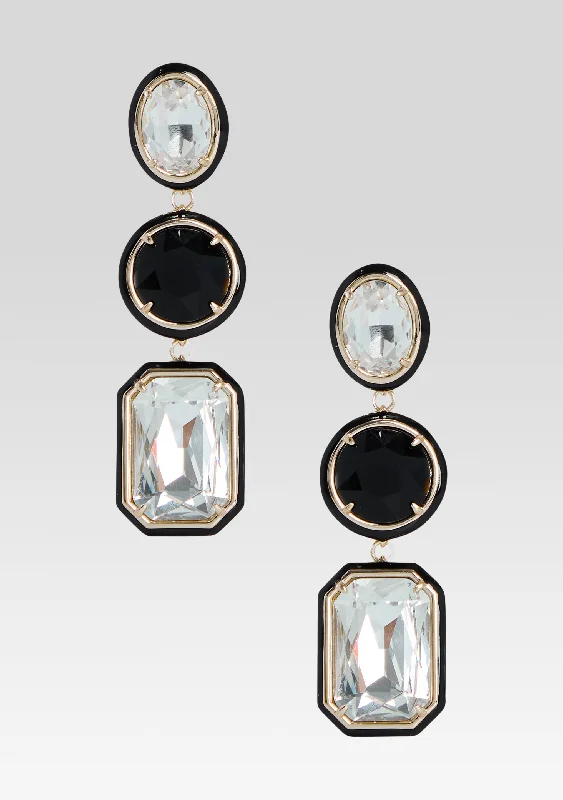 Boat Neck Women's Merino Wool Sweaters in Neutral ShadesCamille Gemstone Drop Earrings