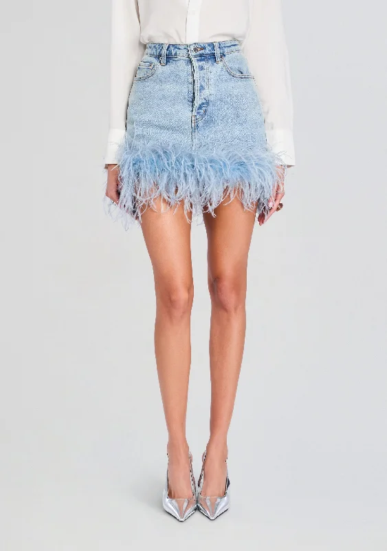 Split - Hem Women's Linen Blend Sweaters for SpringElvie Denim Skirt