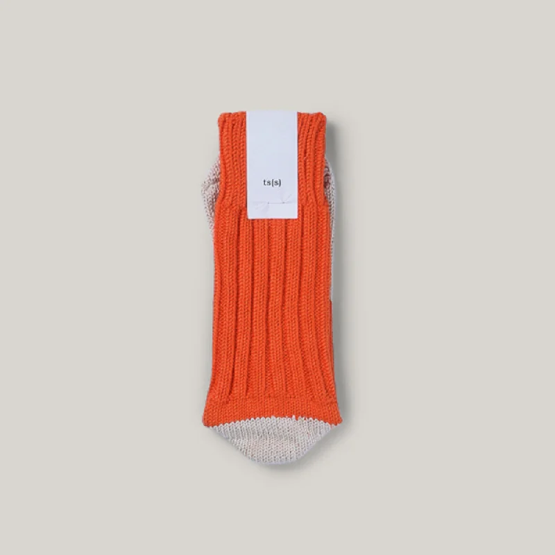Hooded Women's Fleece - Lined Sweaters for WinterTS(S) UNPAIRED COTTON RIB SOCK (SINGLE) - ORANGE Hooded Women's Fleece - Lined Sweaters for WinterTS(S) UNPAIRED COTTON RIB SOCK (SINGLE) - ORANGE