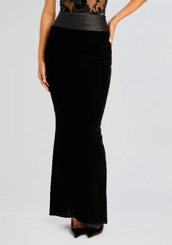 Button - Down Women's Shetland Wool Sweaters in Traditional PatternsFlora Velvet Skirt