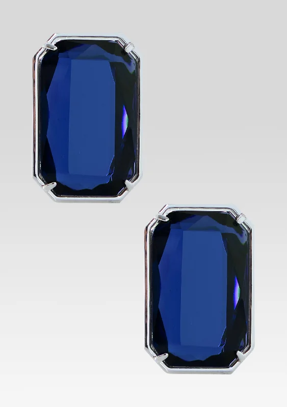 Plus Size Women's Side - Slit Sweaters in Bold SolidsKelsey Gemstone Earrings
