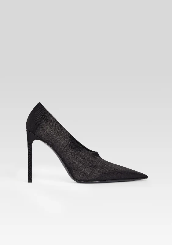Plus Size Women's Side - Slit Sweaters in Bold SolidsMollie Satin Pump