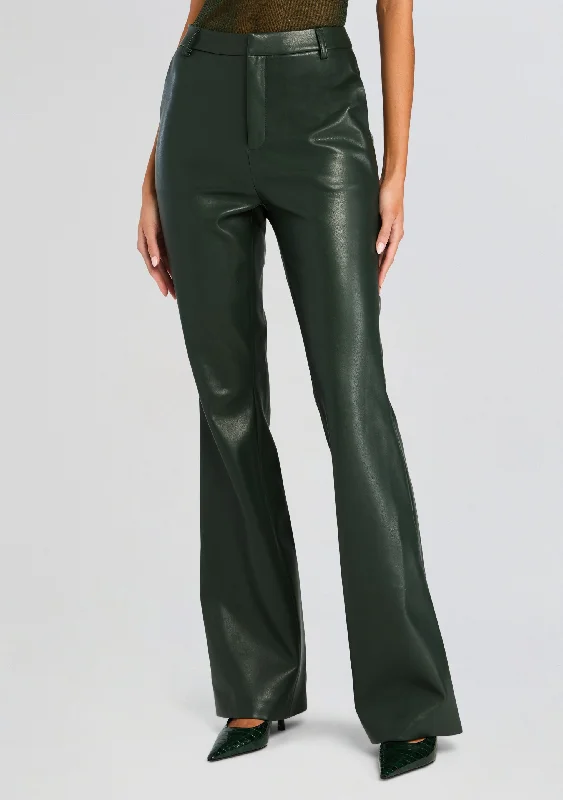 Split - Hem Women's Linen Blend Sweaters for SpringRonja Vegan Leather Trouser