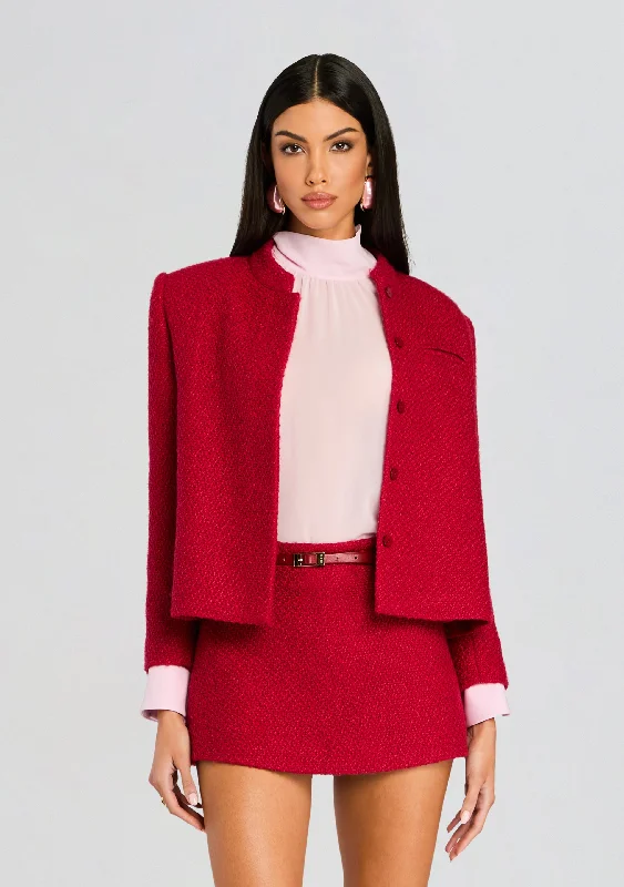 Women's Long Sleeve Turtleneck Cashmere SweatersKristen Boucle Lady Jacket