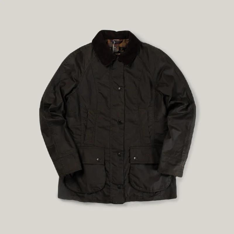 High - Low Hem Women's Cashmere - Blended SweatersBARBOUR CLASSIC BEADNELL - OLIVE