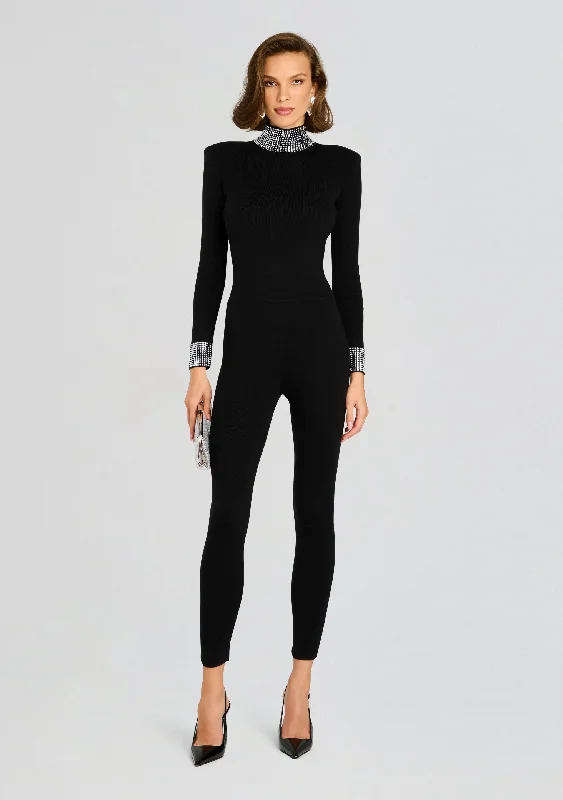 Open - Front Women's Cardigan - Style Mohair SweatersLeanne Embellished Jumpsuit
