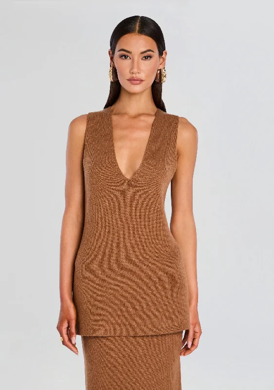 Bell - Sleeve Women's Mohair - Wool Blend SweatersHoney Knit Tunic