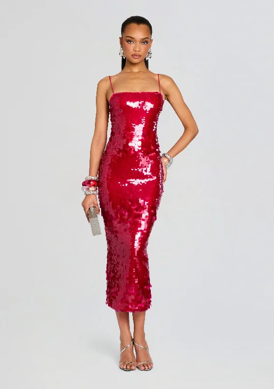 Sleeveless Women's Silk - Trimmed Sweaters for SummerAlana Sequin Dress