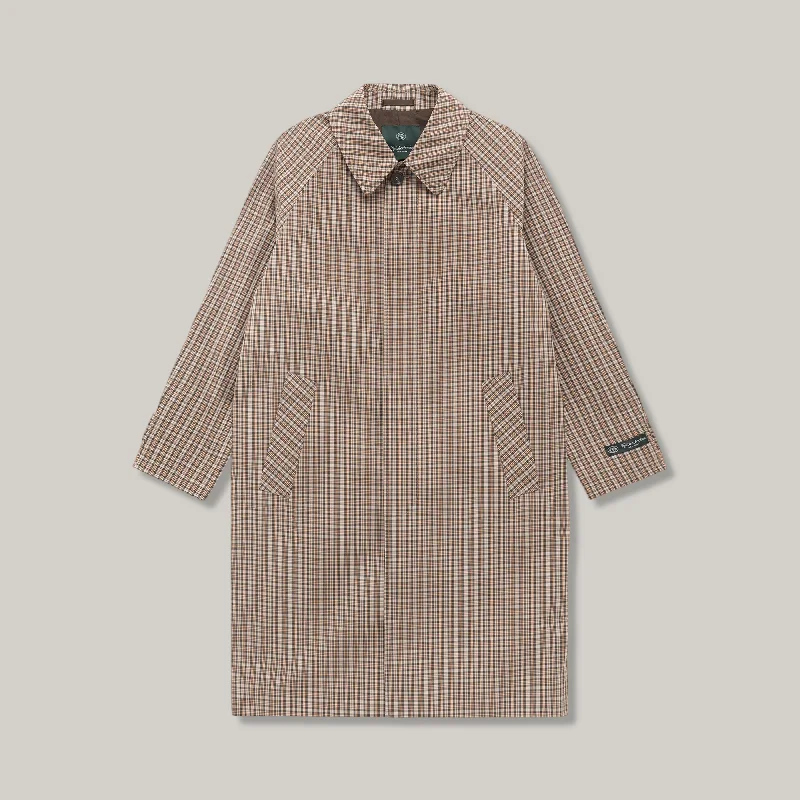 Open - Front Women's Cardigan - Style Mohair SweatersKNICKERBOCKER TRENCH W.R. COAT - TAN PLAID Open - Front Women's Cardigan - Style Mohair SweatersKNICKERBOCKER TRENCH W.R. COAT - TAN PLAID