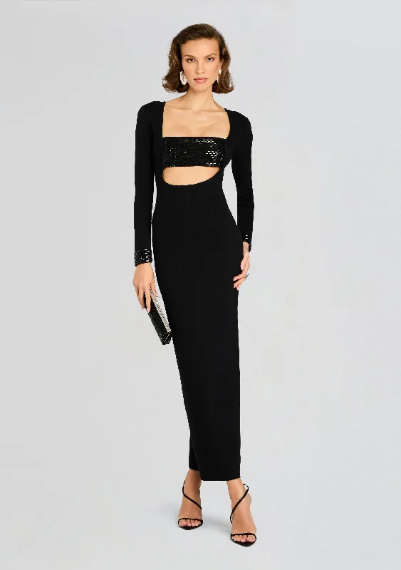 Sleeveless Women's Silk - Trimmed Sweaters for SummerRaelle Embellished Knit Dress
