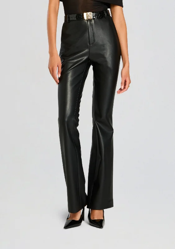 Bell - Sleeve Women's Mohair - Wool Blend SweatersRonja Vegan Leather Trouser