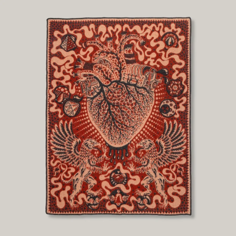 Plus Size Women's Oversized Chunky Knit SweatersINDIGOFERA x IRON HEART WOOL BLANKET - BLACK/ RED/ BEIGE Plus Size Women's Oversized Chunky Knit SweatersINDIGOFERA x IRON HEART WOOL BLANKET - BLACK/ RED/ BEIGE