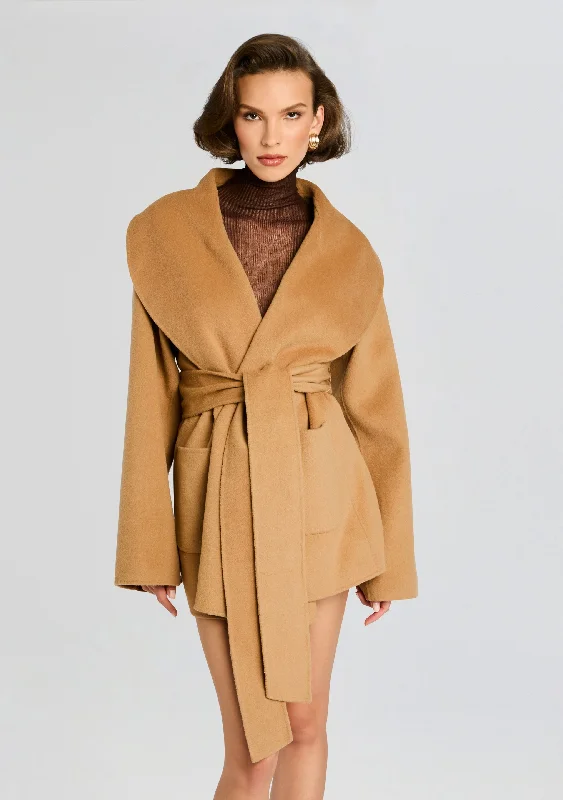 Cropped Women's Angora Blend Sweaters for a Trendy LookDulcetta Wool Coat