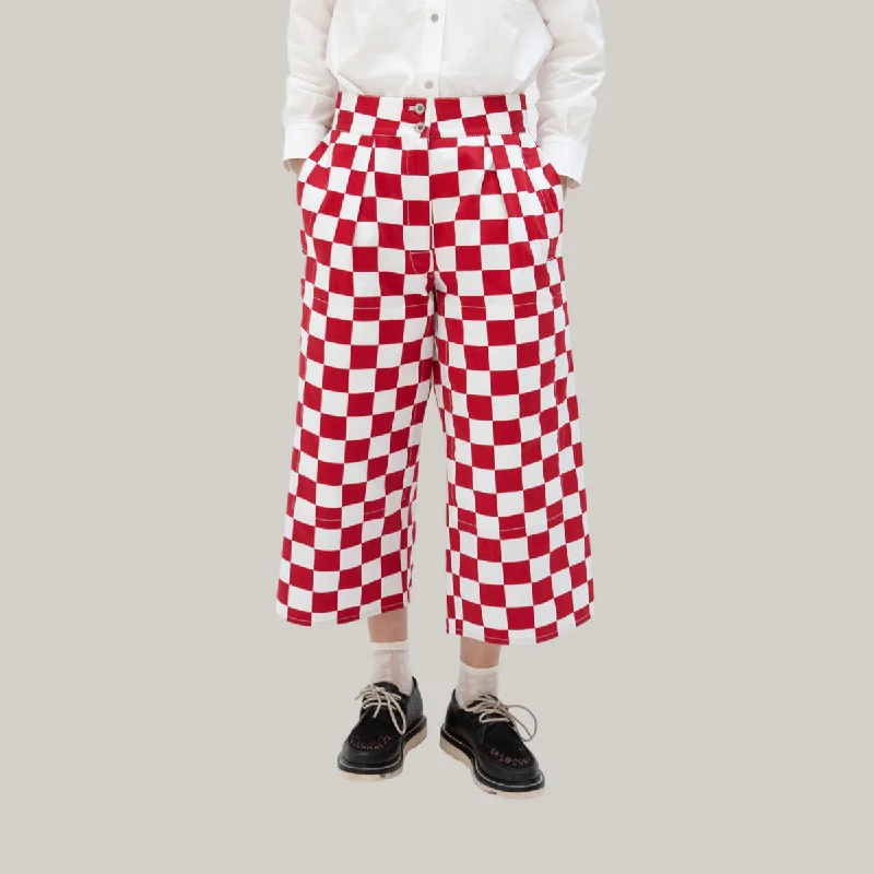 Button - Down Women's Shetland Wool Sweaters in Traditional PatternsW'MENSWEAR BURNOUT PANTS - RED CHECK Button - Down Women's Shetland Wool Sweaters in Traditional PatternsW'MENSWEAR BURNOUT PANTS - RED CHECK