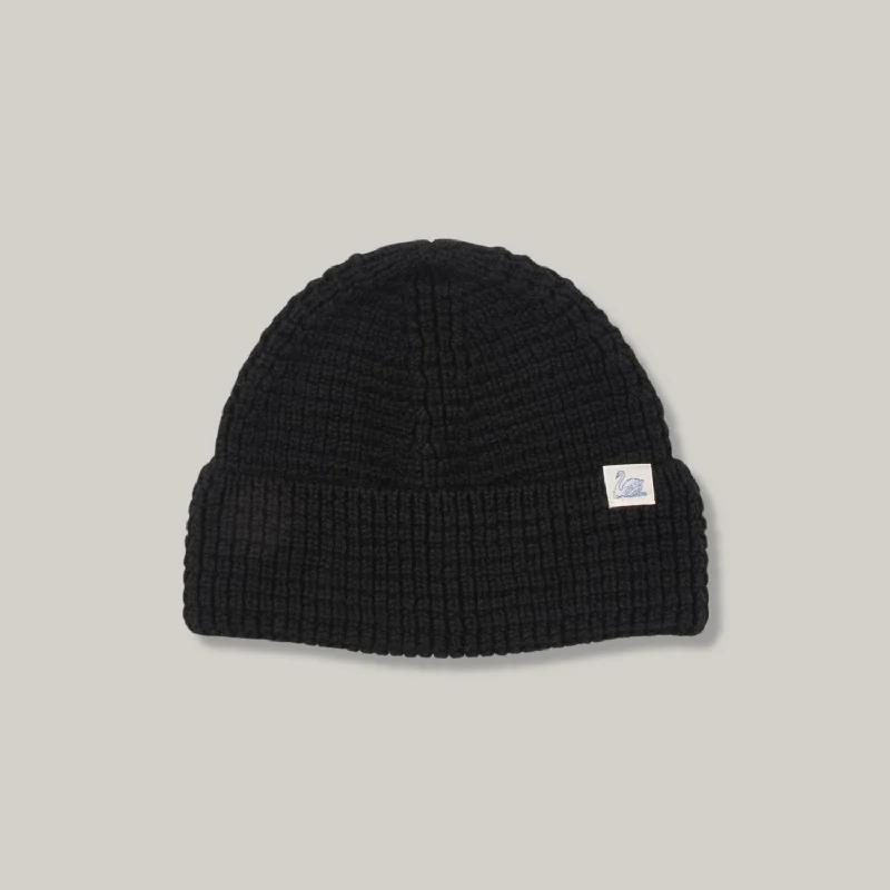 High - Low Hem Women's Cashmere - Blended SweatersMERZ B. SCHWANEN WAFFLE STRUCTURE STURDY BEANIE - DEEP BLACK High - Low Hem Women's Cashmere - Blended SweatersMERZ B. SCHWANEN WAFFLE STRUCTURE STURDY BEANIE - DEEP BLACK