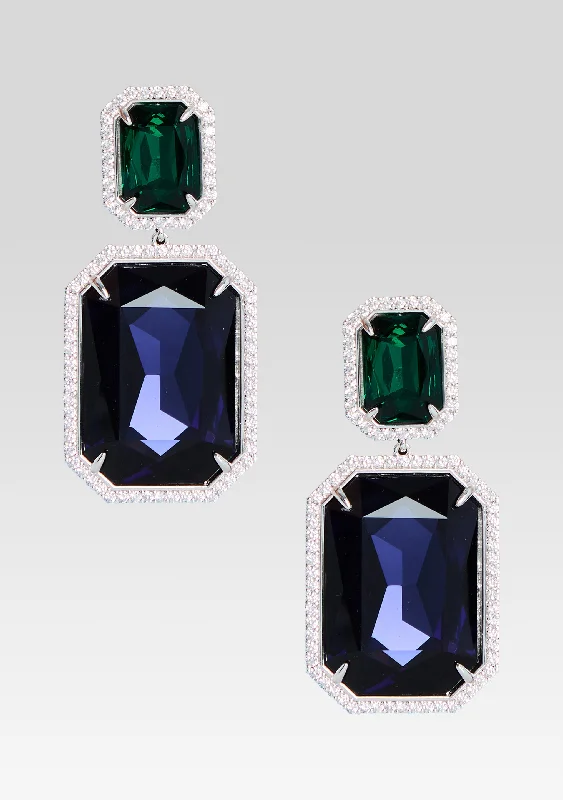 Plus Size Women's Sequined Sweaters for Special OccasionsCora Gemstone Earrings