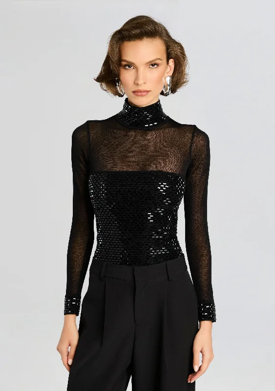 Button - Down Women's Shetland Wool Sweaters in Traditional PatternsClove Embellished Top