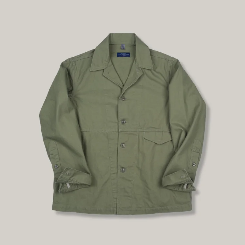 High - Low Hem Women's Cashmere - Blended Sweaters1ST PAT-RN PIERCE JACKET - JUNGLE GREEN