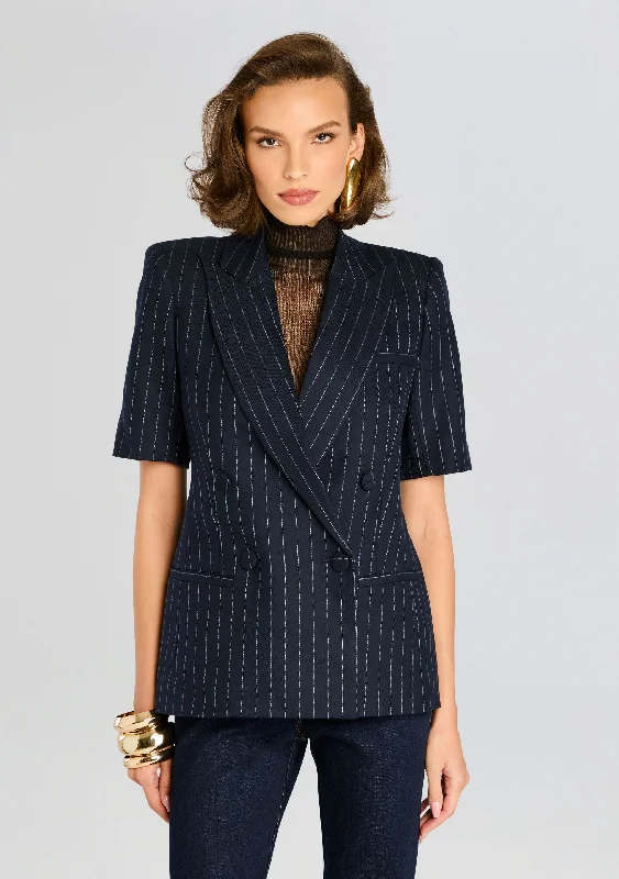 Plus Size Women's Side - Slit Sweaters in Bold SolidsClaudia Blazer