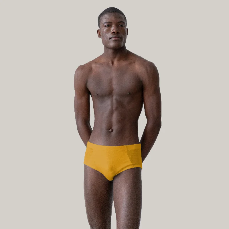 Sleeveless Women's Silk - Trimmed Sweaters for SummerTA-CT GENDERLESS BRIEFS ATHOS - SAFFRON