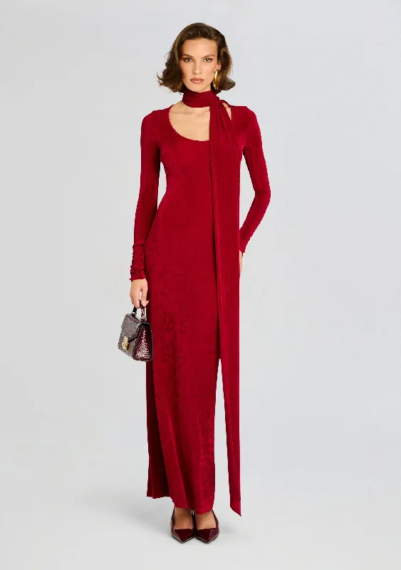 Plus Size Women's Embroidered Sweaters in Ethnic StylesRashelle Maxi Dress