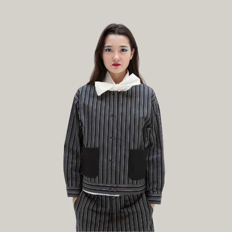 Button - Down Women's Shetland Wool Sweaters in Traditional PatternsW'MENSWEAR MOHOM SHIRT - BLACK Button - Down Women's Shetland Wool Sweaters in Traditional PatternsW'MENSWEAR MOHOM SHIRT - BLACK