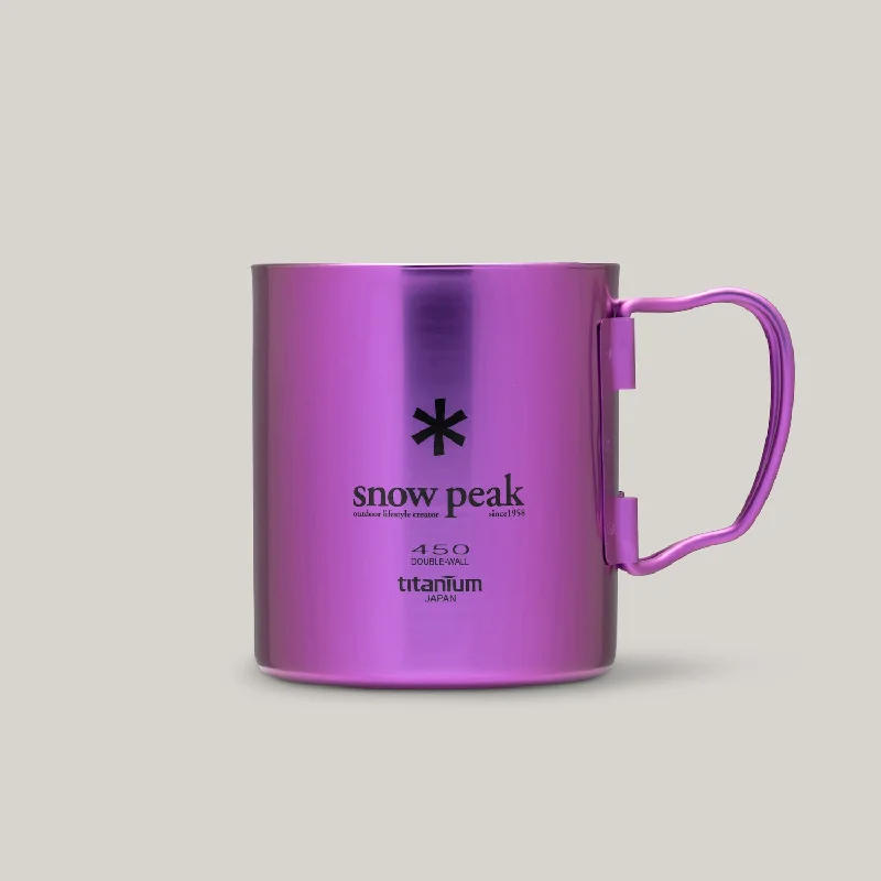 Tie - Front Women's Lambswool Sweaters in Pastel HuesSNOW PEAK TITANIUM DOUBLE WALL 450G CUP - PURPLE Tie - Front Women's Lambswool Sweaters in Pastel HuesSNOW PEAK TITANIUM DOUBLE WALL 450G CUP - PURPLE