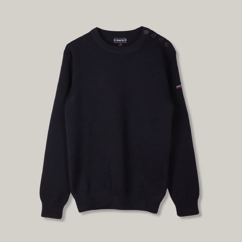 Plus Size Women's Side - Slit Sweaters in Bold SolidsARMOR LUX "GAVRINIS" SAILOR SWEATER - NAVY Plus Size Women's Side - Slit Sweaters in Bold SolidsARMOR LUX "GAVRINIS" SAILOR SWEATER - NAVY